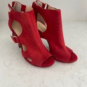 Jessica Simpson Red Suede Heels